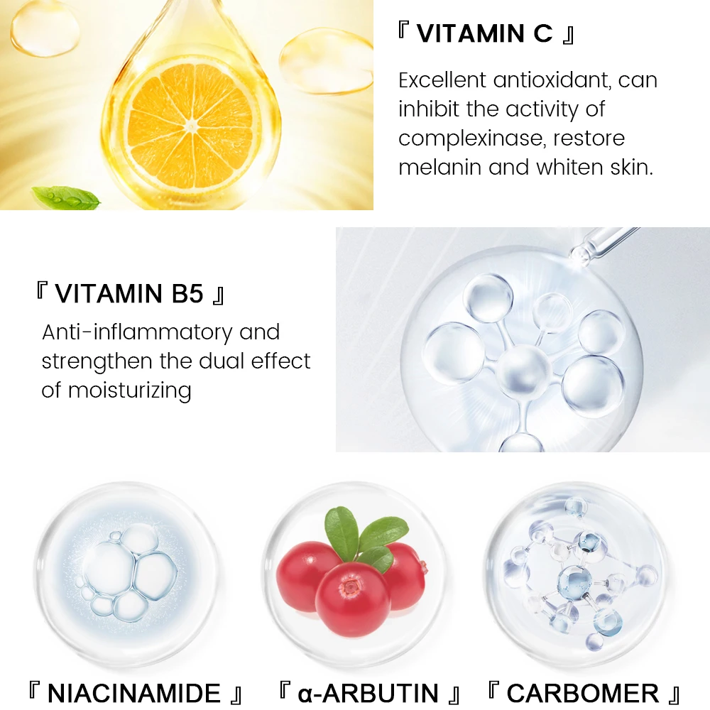 VIBRANT GLAMOUR VC Toner Whitening Fading Dark Spots dullness Moisturizing Shrink Pores face brighten Vitamin C face Toner 100ml