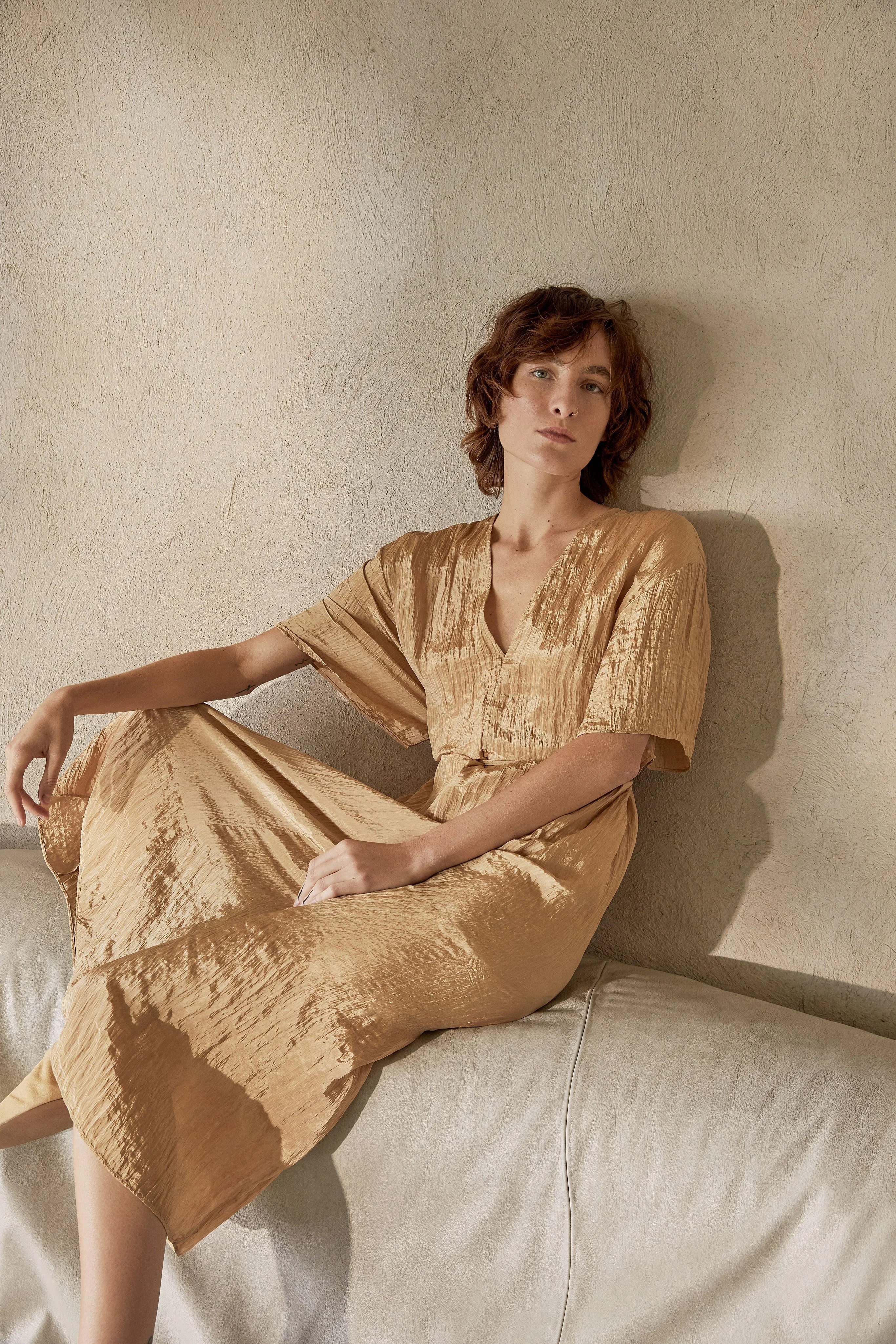 50D high quality silk satin pleated polyester silk satin for dress/120CM width pleated polyester silk