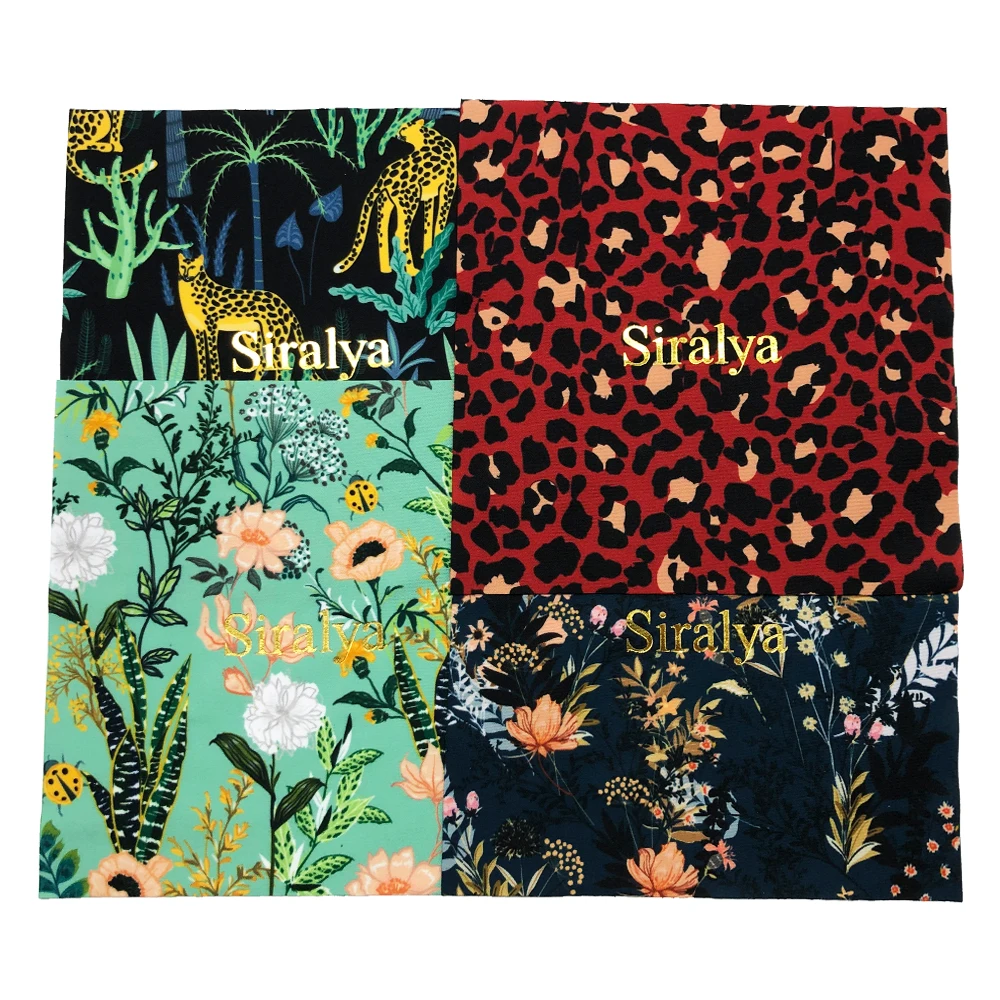 Popular Digital Printing Gold foil Embossing Micro Fiber Cleaning Cloth