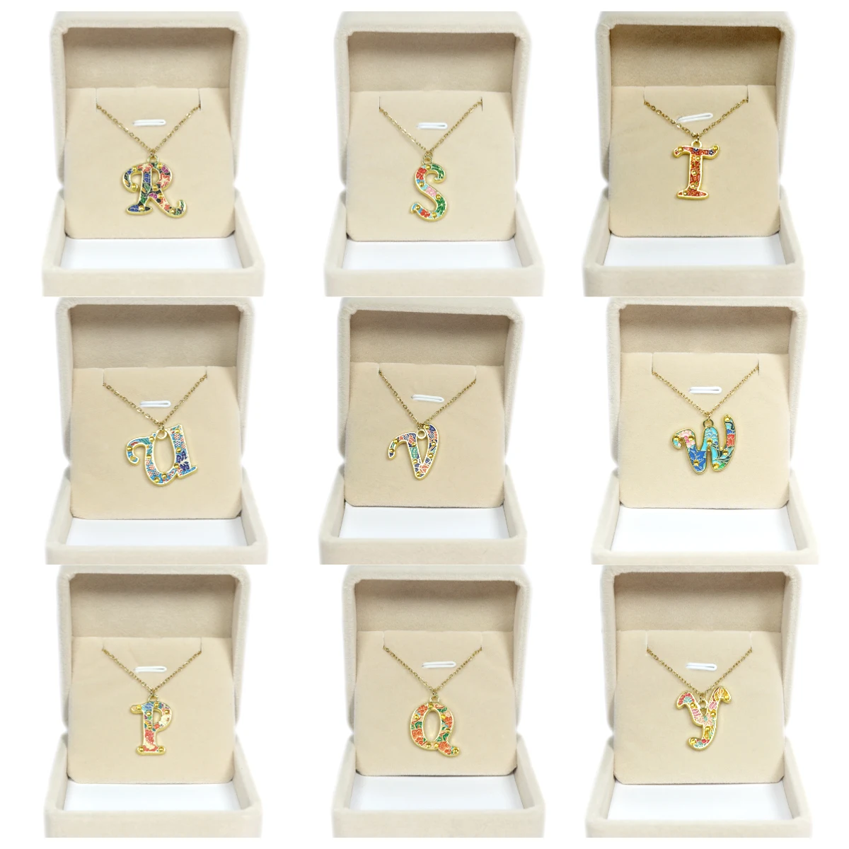 Top Seller Fashion14K Gold-plated Zinc Alloy Jewelry A To Z Initial Letter Pendant Necklace Party Neck Decoration For Girls