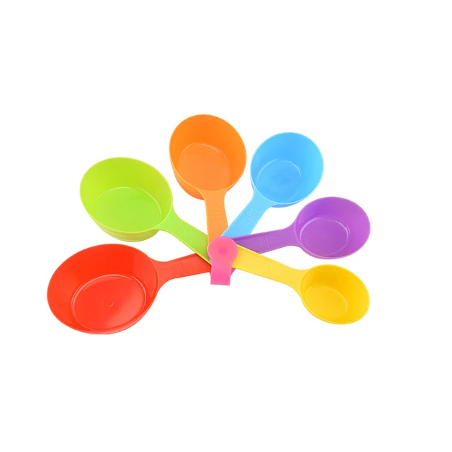Kitchen Tools Gadgets Colorful Measuring Tool Set Plastic Measuring Spoons And Cups For Kitchen Baking Tool