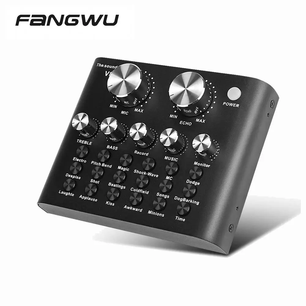 Studio Record Usb Audio Mobile Phone Sound Card Recording For Live Broadcast K Songs