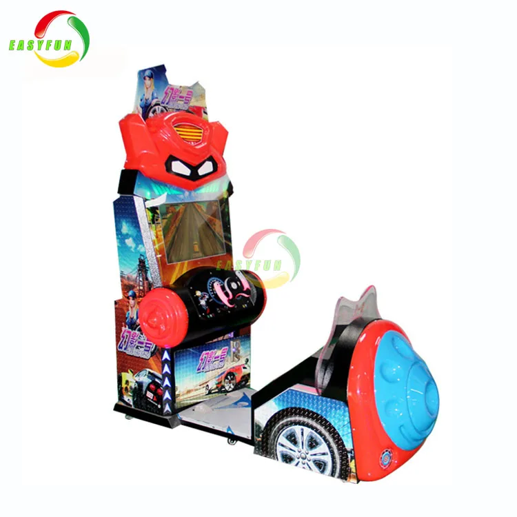 EASYFUN factory coin operated 22 lcd Kids simulator car racing game machine for indoor park