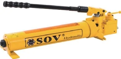 Portable steel single action  2  speed 700Bar  hydraulic hand pump