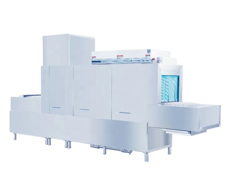 Automatic Energy Saving High Efficiency Long Tunnel Type Dishwasher