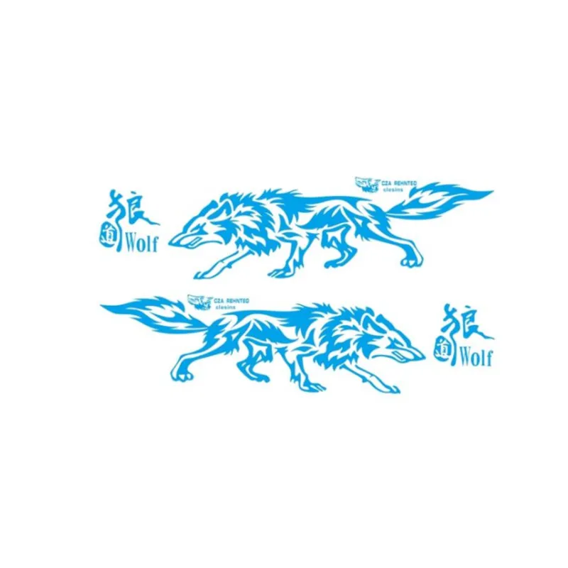 Vinyl Car Decal Sticker Wolf Graphics Body Side Decoration Sticker Animal Fierce Wolf Waterproof Decals Auto Tuning Accessories