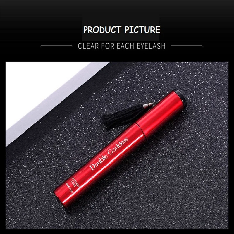 Cutstom 4D Tassel Waterproof Sweatproof Long Lasting Thick Mascara Slender Dense Curling Mascara
