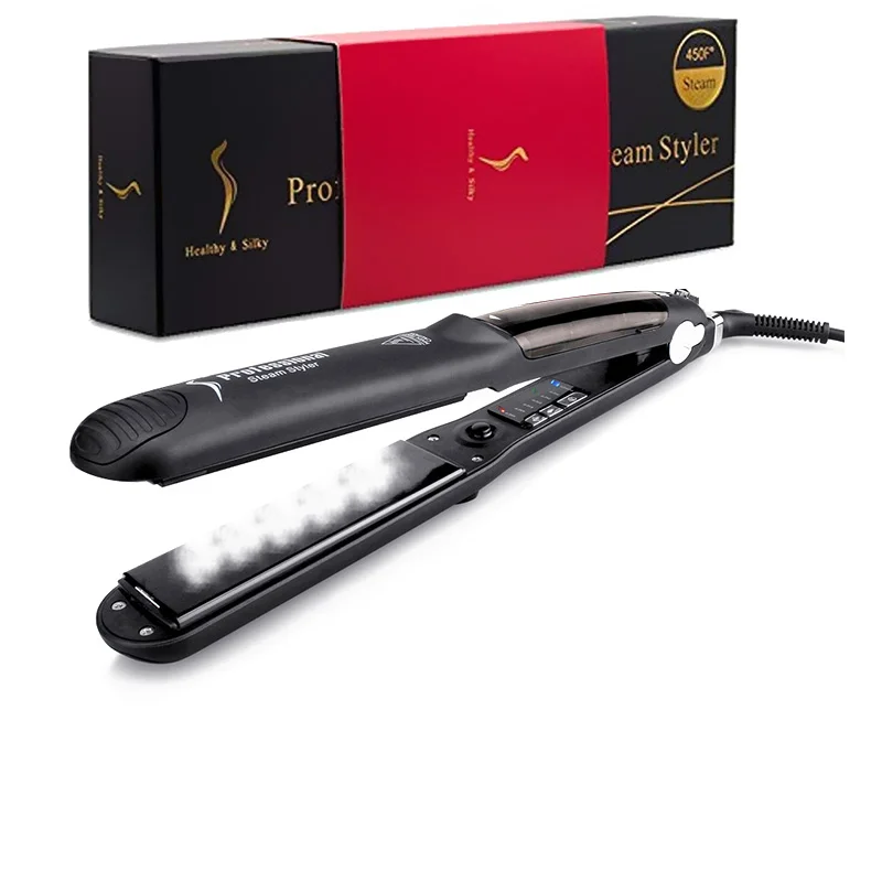 Professional Hair steam Straightener pro Ceramic Flat Iron Vapor Oil Steampod Straightening curling iron for women steamer iron