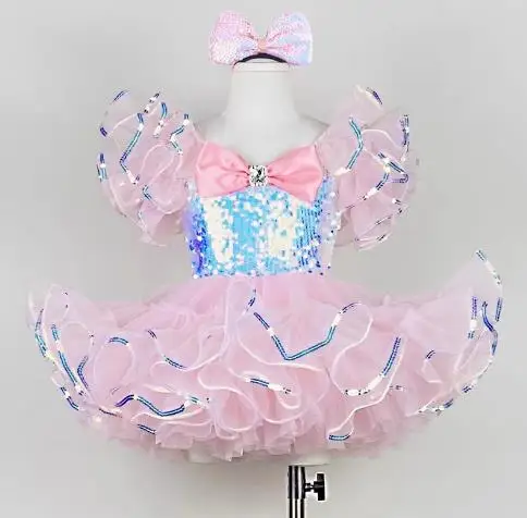 Высококачественный профессиональный сценический цветочный балетный костюм для детей