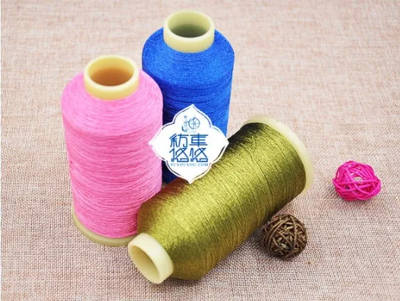 Rainbow 150D/3s gold and silver embroidery thread / cannetille thread for DIY sewing materials manufacturer