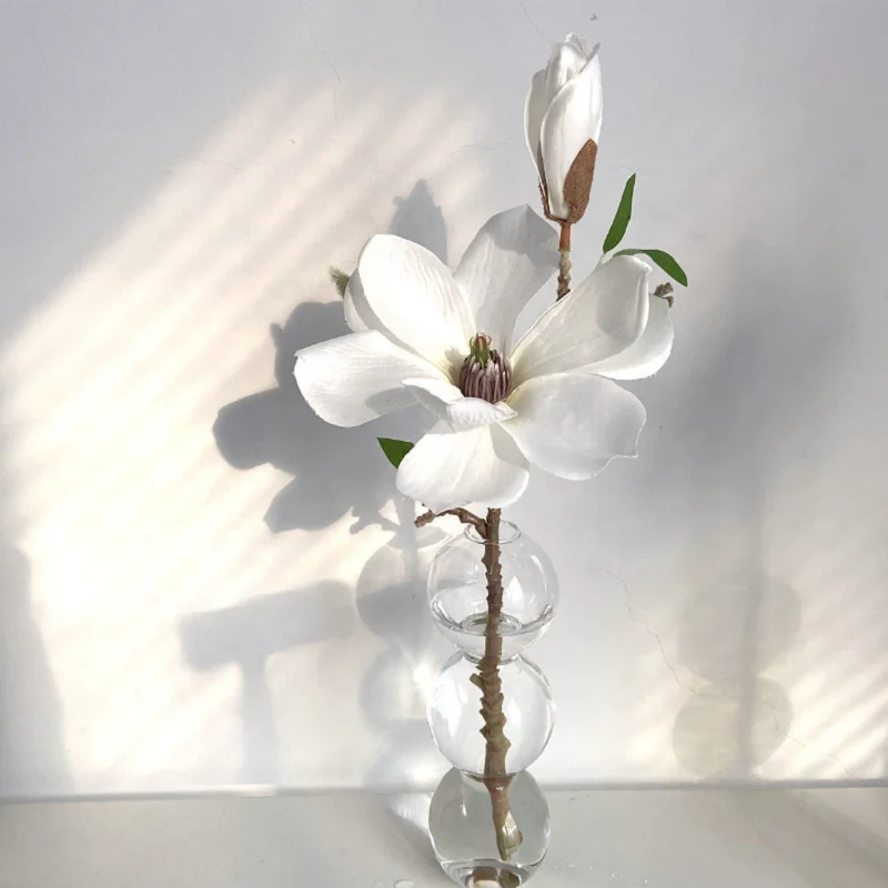 Biumart Home Decor Nordic Glass Vase Ins Multi-color Hydroponic Flower Table Vase Ball Shape Vase For Home Decor Gift