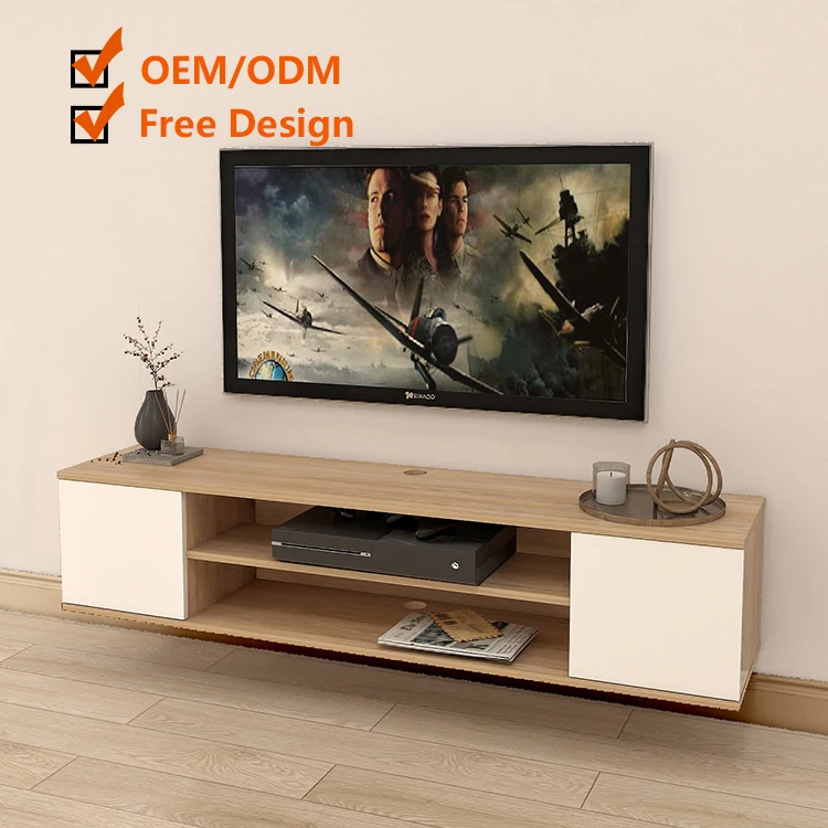 Caoxian WenLi Simple And Fashionable Large TV Unit Wooden Living Room Furniture With Decoration Function