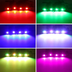 RGB Rock Light Kit Neon Underglow MusicWaterproof 12V With App/Blutooths Rock Lights For Jeep Offroad Atv Utv Suv