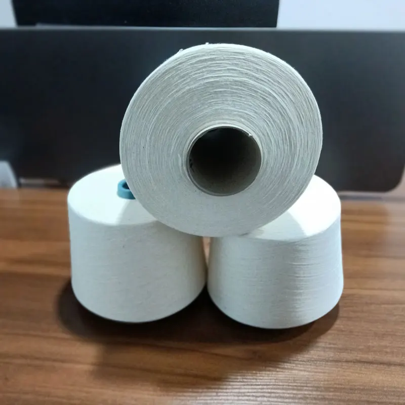 Good Price Raw White 100% Cotton Yarn Compact Combed Pure For Weaving knitting
