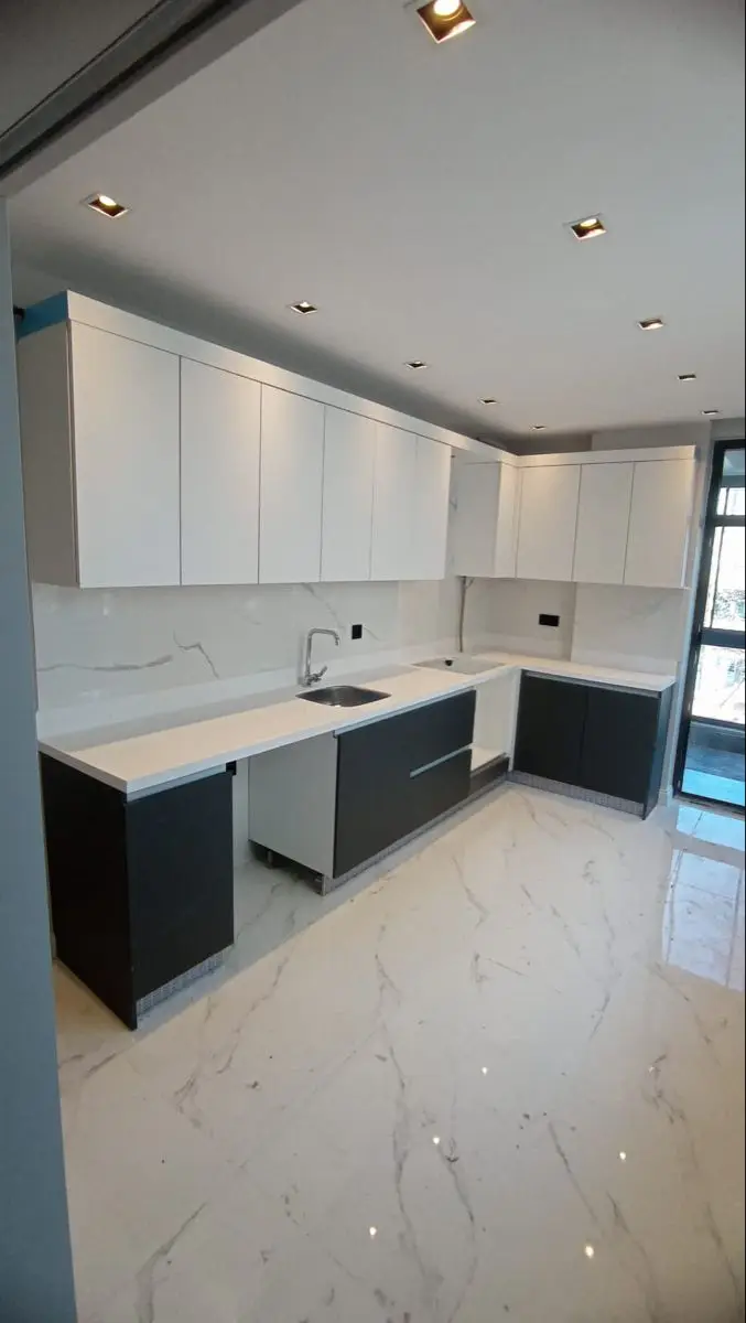CBMmart Cheap Kitchen Cabinet Walnut Custom Chinese New Kitchen Furniture Cabinet Walnut Wood Kitchen Cabinets For Sale