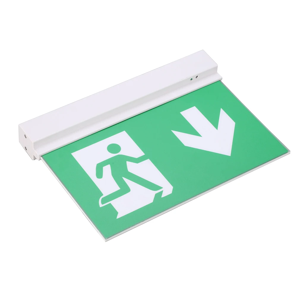 5 Installation Double Side Slim Battery Inside Running Emergency Fire Exit Lamp