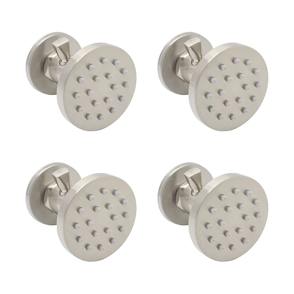 Massage Spa 4pcs Round Sprayer Water Pressure Independent Adjustable Side Wall Mount Body Multi Jets Shower Head