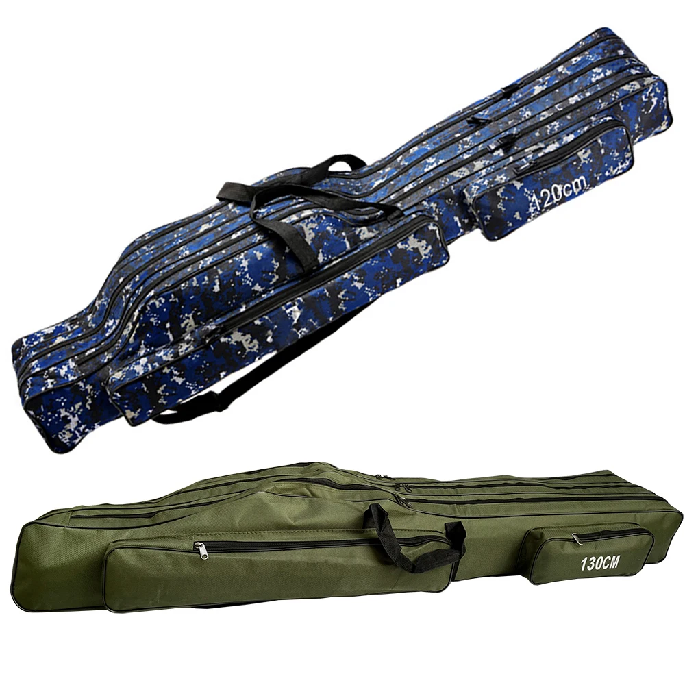 OEM&ODM 150/130/120/110cm Oxford Cloth Fishing Rod Bags Portable Multifunction Fishing Carrier Canvas Fishing Carrier 2/3 Layers
