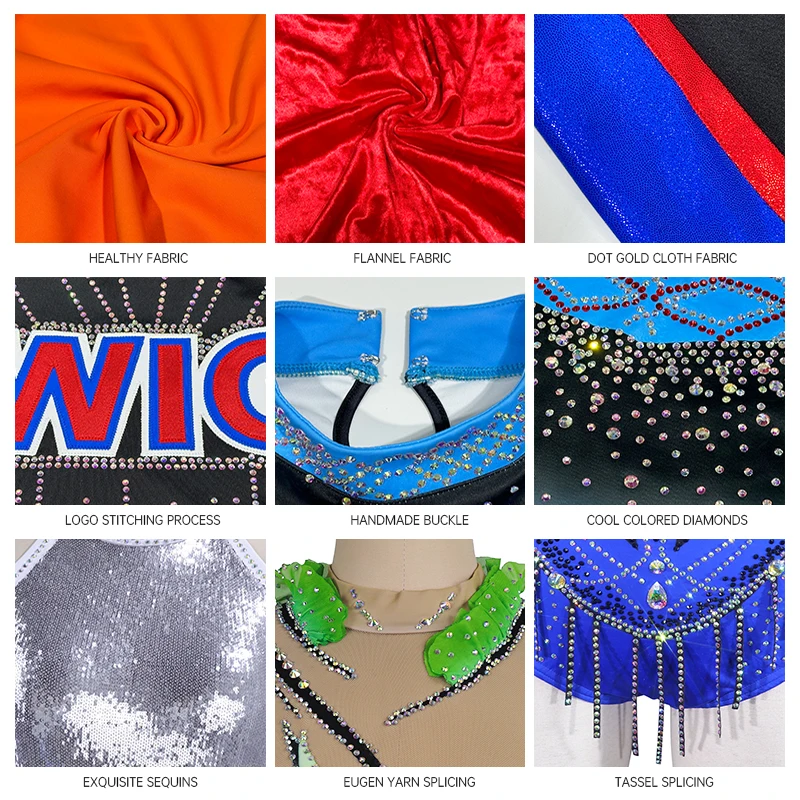 New cheerleading uniform suitable for tops and shorts, red cheerleading costume, cheerleading practice uniform