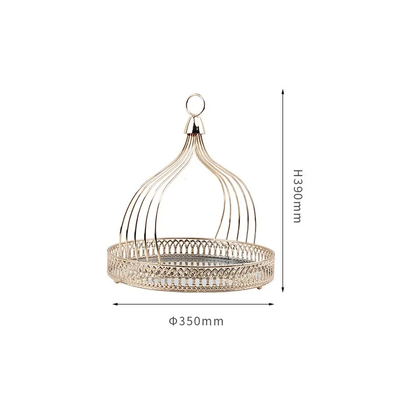European Dessert Basket Fruit Snack Tray Afternoon Tea Pastry Cake Display Rack Cold Meal Display Table Wedding Decoration