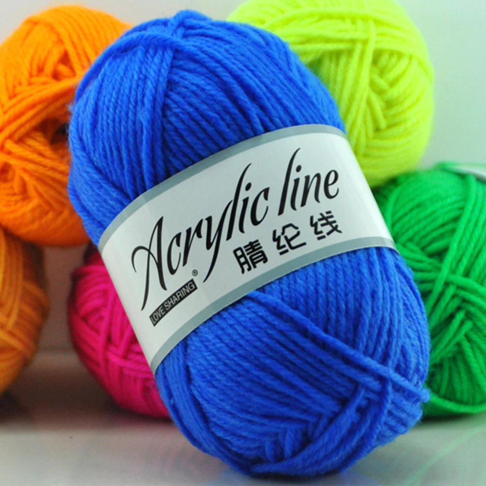 Hotselling Chinese colorful anti shrinking anti pilling knit 4 ply acrylic yarn for knitting crochet