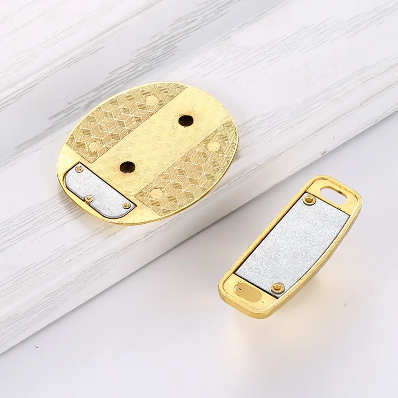 3M Adhesive No Drilling Floor Mount Magnetic Door Stopper - Invisible Magnetic Door Stops Wall Prop Hold Open Door Stop