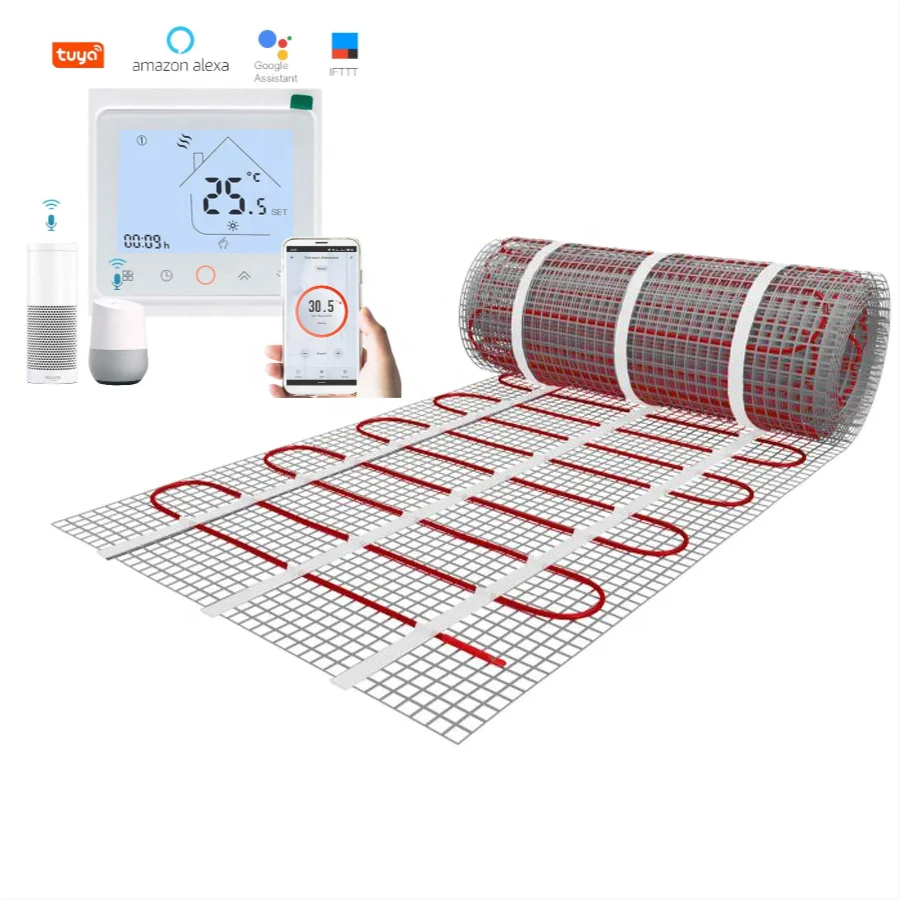 Factory Wholesale  150w 160w  Twin Conductor Underfloor Heating System Electric Warm Floor Heating Cable Mat