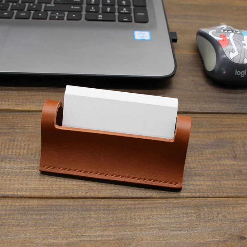 PU Leather Desk Organizer Business Card Holder and Name Card Holder