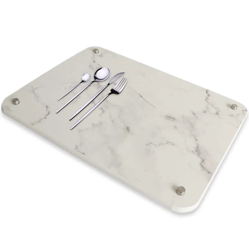 Hot Selling Marble Patterned fast Drying Super Absorbent  NonSlip  diatomaceous earth bath mat bath stone ma for Sink