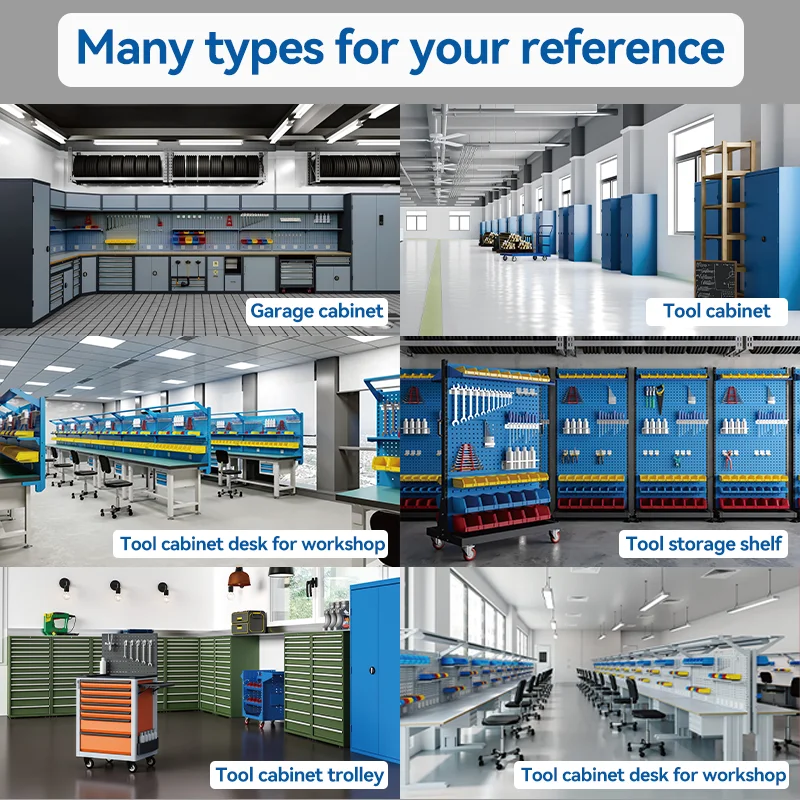 metal steel heavy duty workbench with tool cabinet 4 drawers mechanic tools cupboard for truck