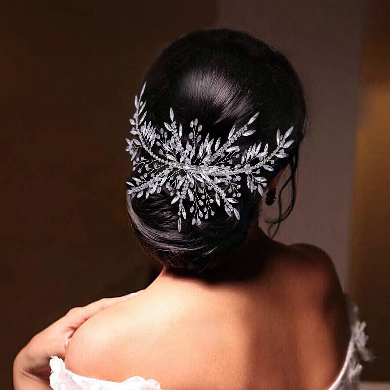 Обтягивающая шпилька для невесты в европейском и американском стиле, свадебное платье с кристаллами и жемчужинами и стразами, с украшениями