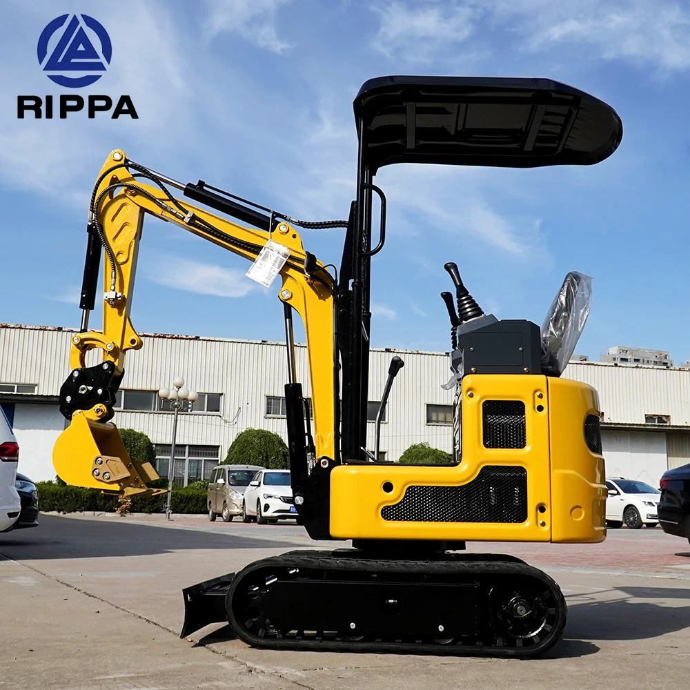 Rippa Excavator Factory Sale 1 Ton 2Ton Crawler Digger Mini Excavator
