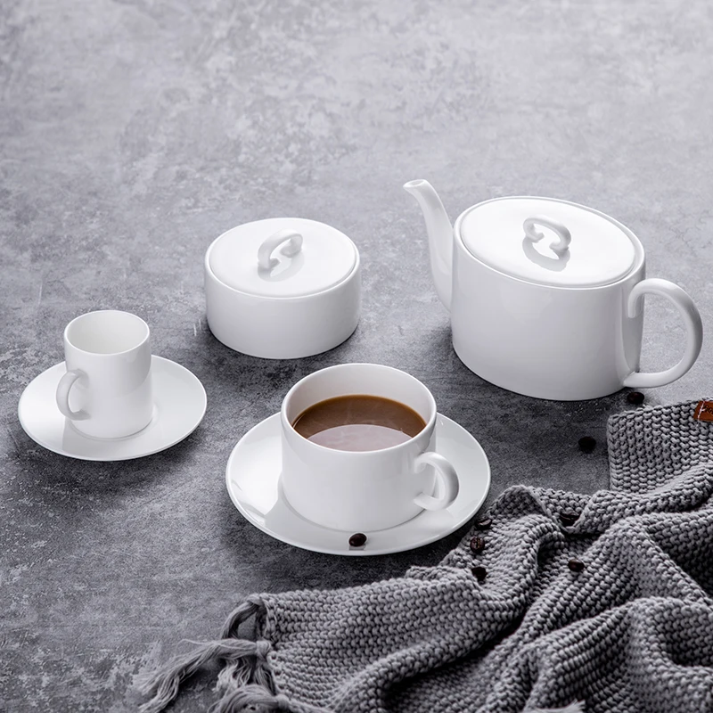 Crockery dinner sets white dinner dinnerware dinner set low moq fork and spoon tableware cutlery set plates for restaurants