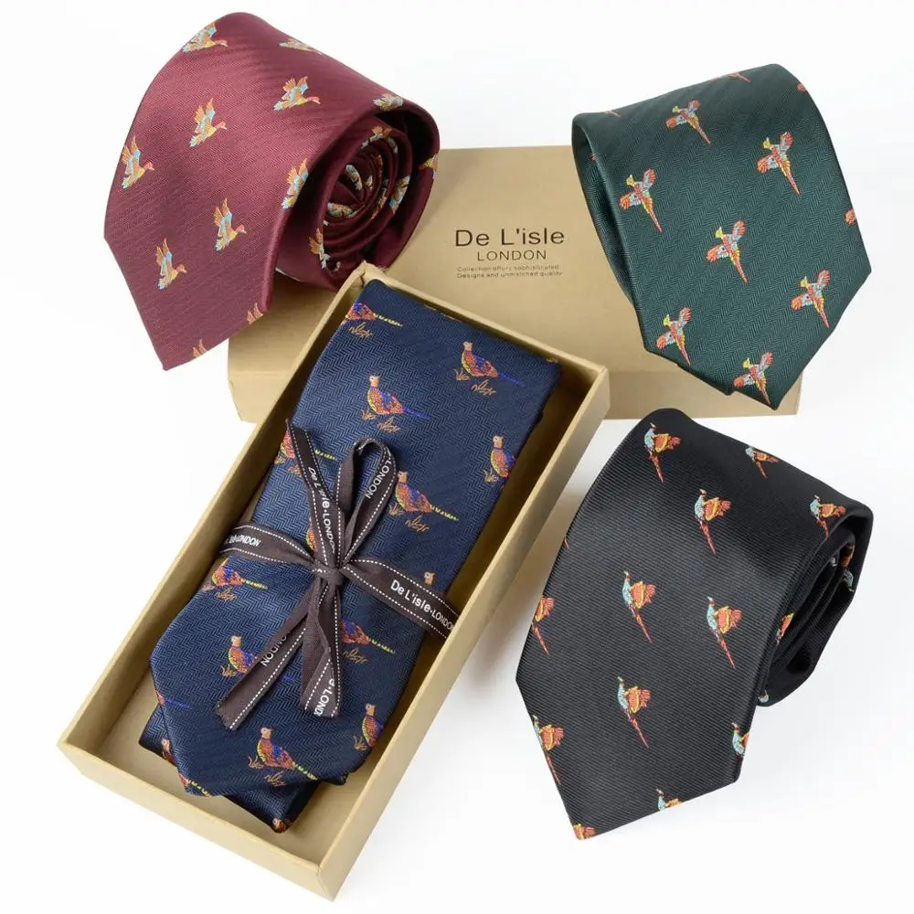 
Custom Pattern Mens 100% Animal Morden polyester Tie  (62398824719)