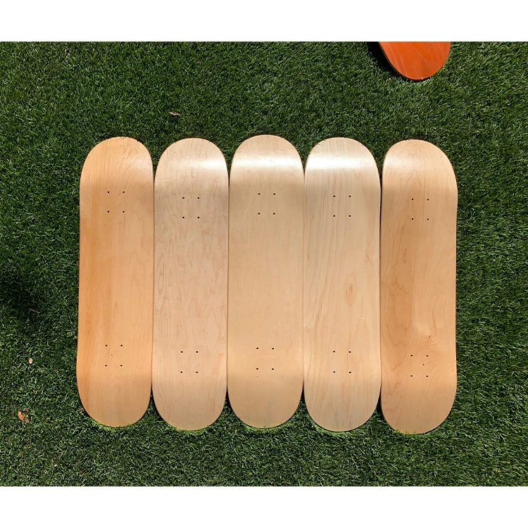 Canadian maple natura color deck uncut 860*240mm skateboard veneer sheet