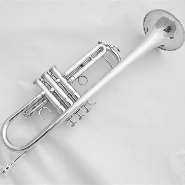 Good quality factory price professional silver color Nickel silver alloy cheap copper pipe custom BB trumpet
