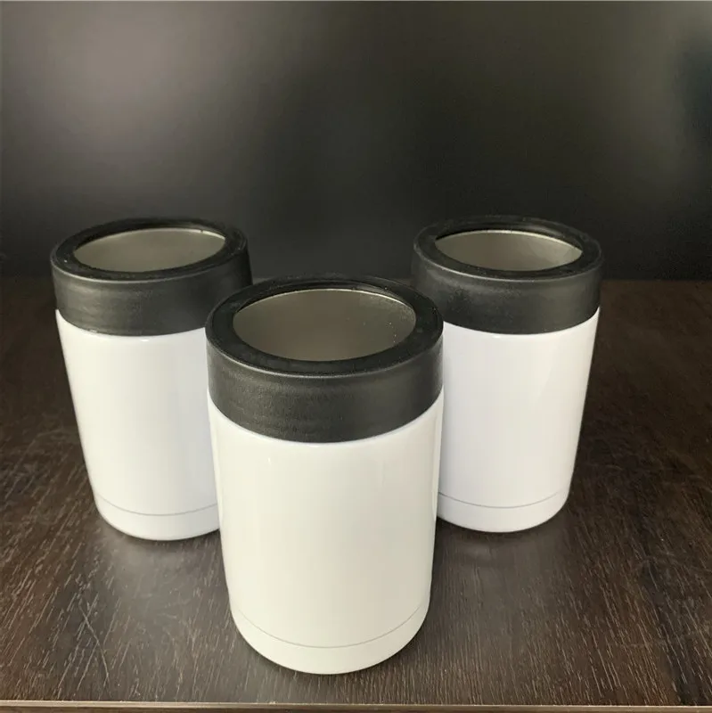 Одобренный LFGB многоразовый двойной стенок из нержавеющей стали 12oz банка охладитель сублимационные заготовки вакуумный изолированный держатель