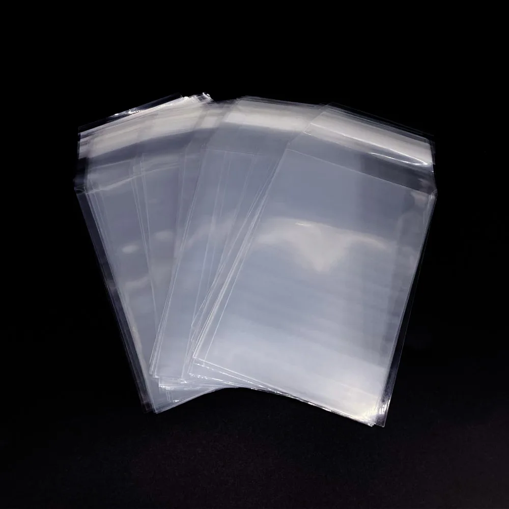 Resealable Crystal Clear PP Plastic Grading Card Sleeves Cover Protector