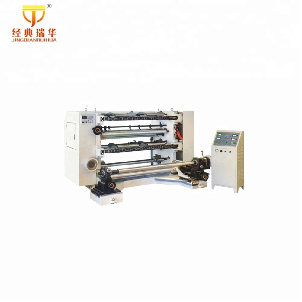 Slitting Rewinder Mini Slitter Rewinder for Label Rolls 100m/min Production Capacity 80m/min 0.15mm 1.5kw 330mm 500mm 18mm