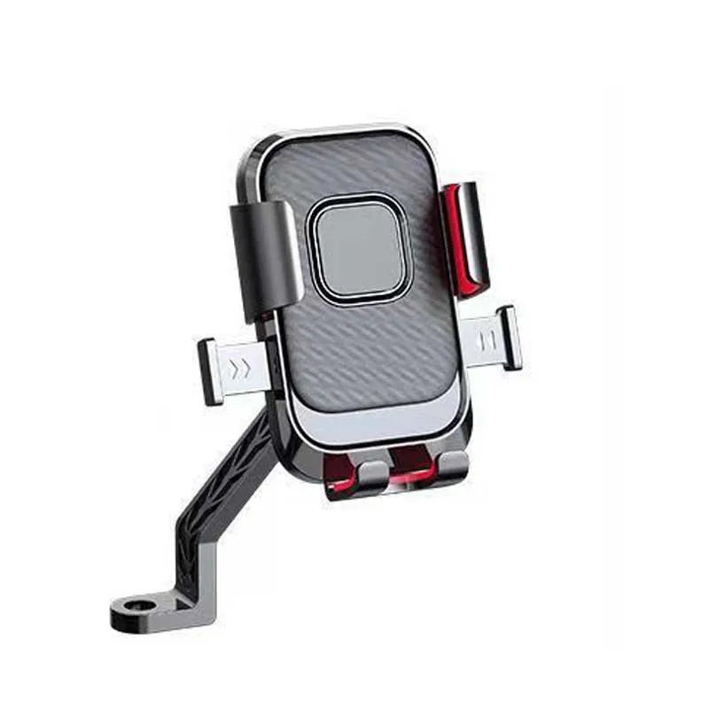 Rearview Mirror Smartphone Holder Mount Universal Motorcycle Phone Holder Shock Cell Phone Mount Adjustable