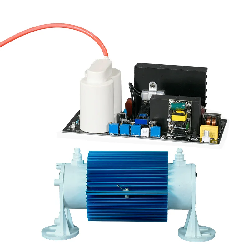 Double air-cooled quartz tube 10G ozone discharge tube ozone machine components wholesale