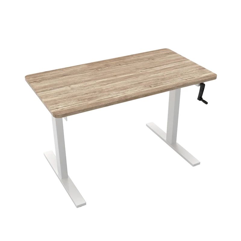 NATE Hot Sale Wholesale ODM OEM Home Office Ergonomic Hieght Adjustable Sit Stand Standing Manual Hand Crank Desk