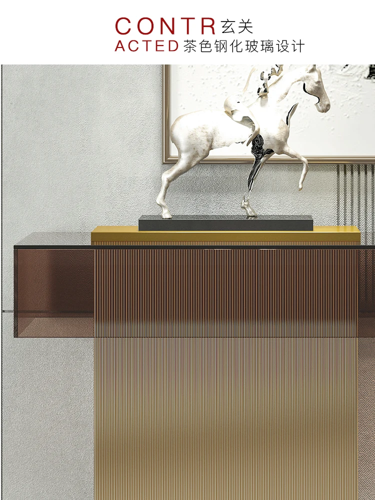 
Light luxury buy things against the wall set up a few metal tail tables corridor porch tables 