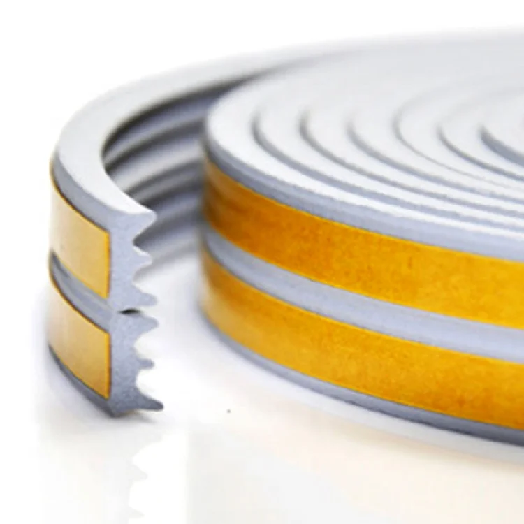 foam D shape sound insulation self adhesive epdm acoustic rubber sponge weather strip for window door sealing
