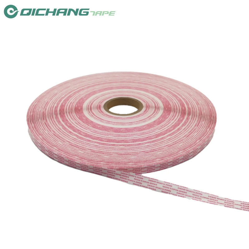 Permanent Bag Sealing Tape With Silicone Coated Glassine Paper Film For Sealing Envelope Express Mailer bag