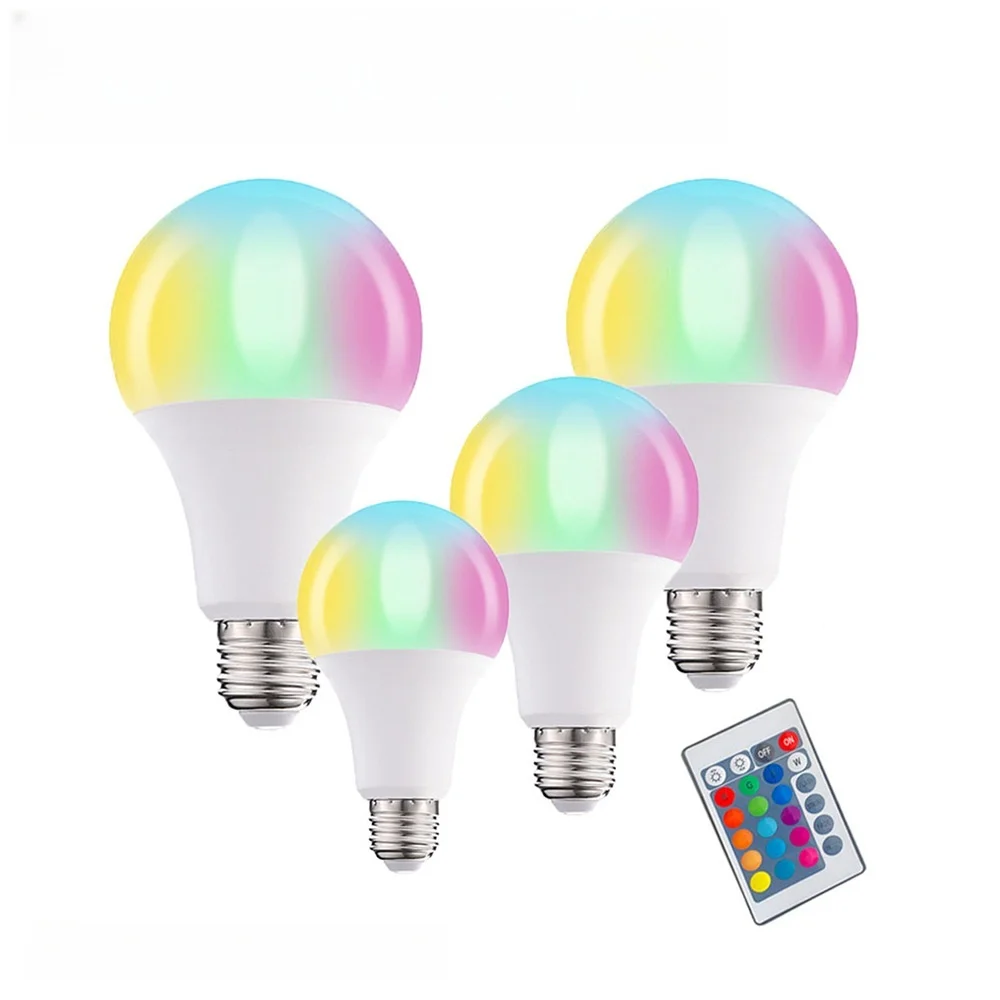 2024 RGB умная светодиодная лампа AC85-265V DC5-60V с регулируемой яркостью Голосовое управление E27 B22 E26 источник питания переменного тока домашний декор Wi-Fi переключатель