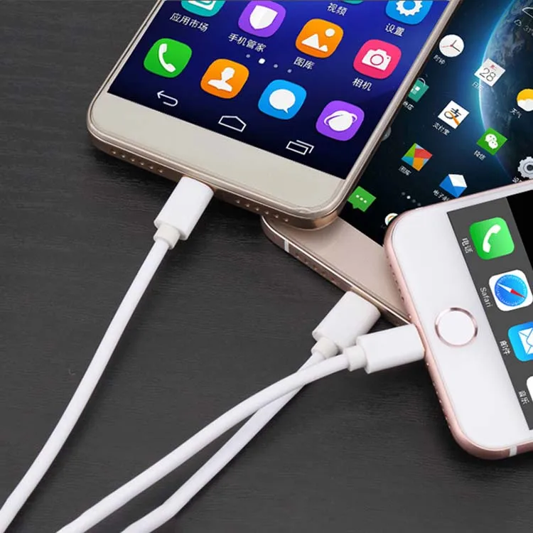 
3FT TPE 1m cell phone 3 in one usb3.0 12v Power 5V 3A type c charging 3in 1 charger usb cable 