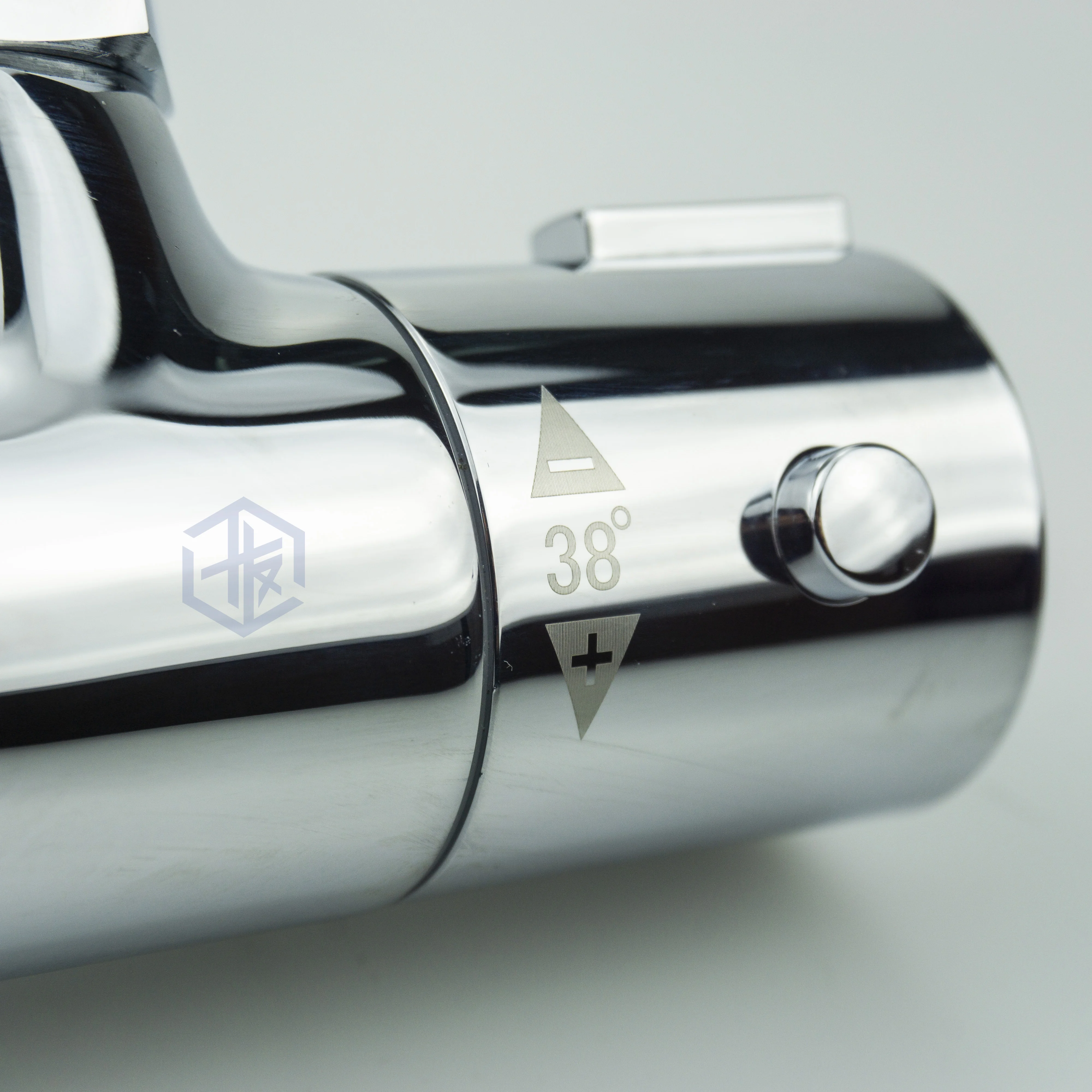 CE WRAS bathroom sanitary ware round shape hot cold water mixer faucet exposed installation thermostatic rain shower set