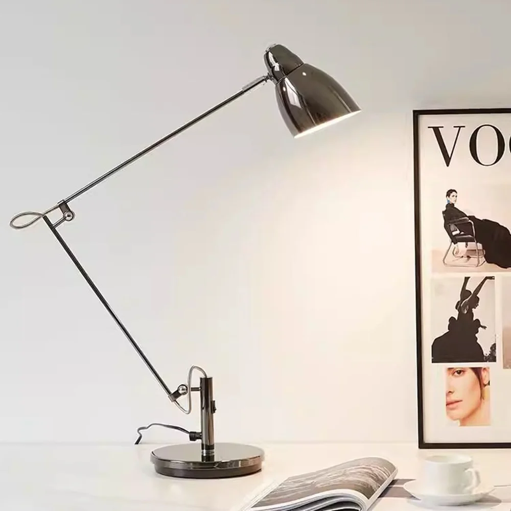 Clamp Swing Arm Reading Desk Light Eye Caring Table Lamp Modern Architect Desk Lamps for Home Office Study Work