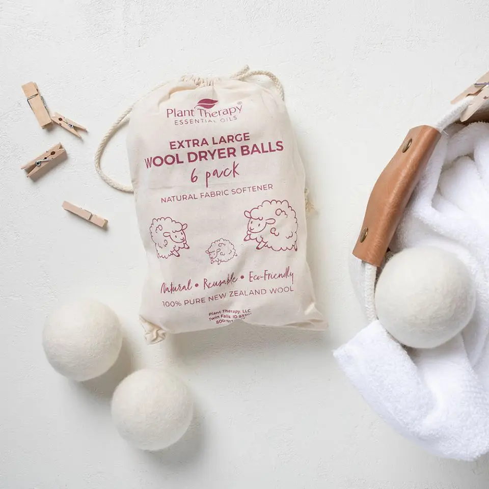 6 Pieces 1 Set Pure New Zealand Wool Reusable Laundry Wool Dryer Balls